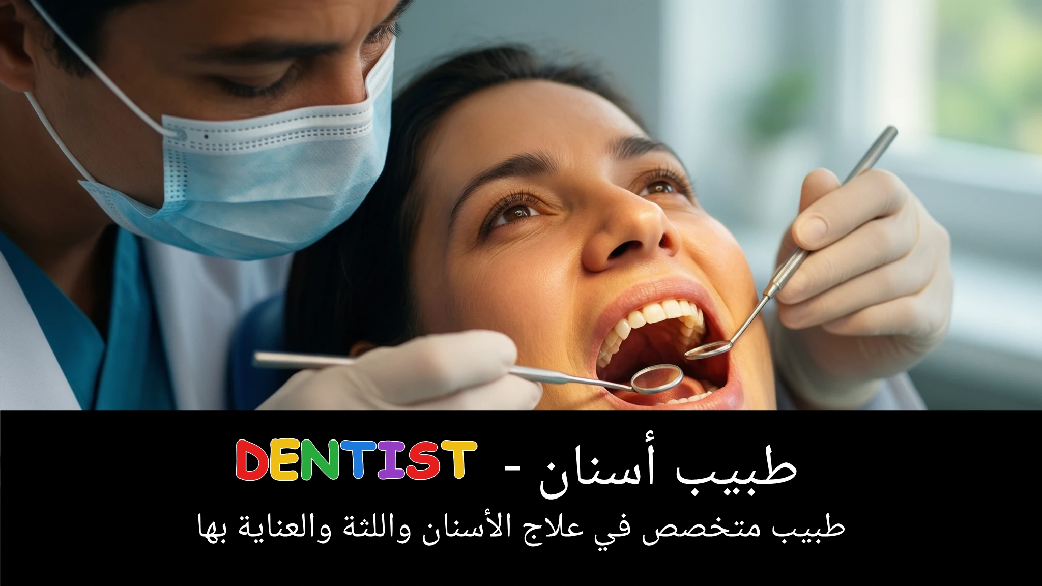 Arabic Illustration for dentist